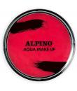 Alpino Aqua Make-up Polvera de Maquillaje Facial Acuarelable - Se Lava con Agua y Jabon - Color Rojo