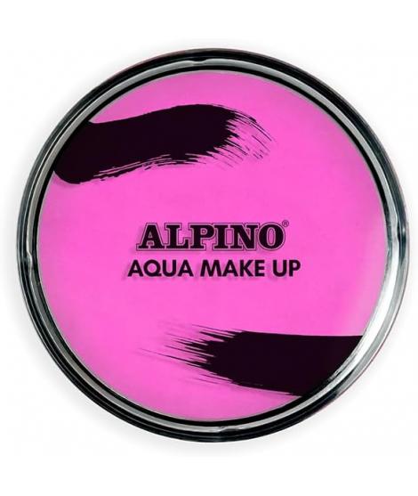 Alpino Aqua Make-up Polvera de Maquillaje Facial Acuarelable - Se Lava con Agua y Jabon - Color Rosa