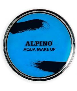 Alpino Aqua Make-up Polvera de Maquillaje Facial Acuarelable - Se Lava con Agua y Jabon - Color Azul