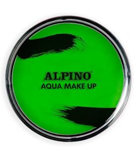 Alpino Aqua Make-up Polvera de Maquillaje Facial Acuarelable - Se Lava con Agua y Jabon - Color Verde