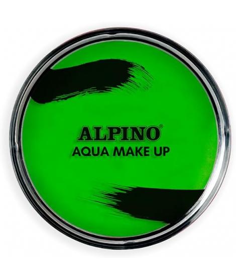 Alpino Aqua Make-up Polvera de Maquillaje Facial Acuarelable - Se Lava con Agua y Jabon - Color Verde