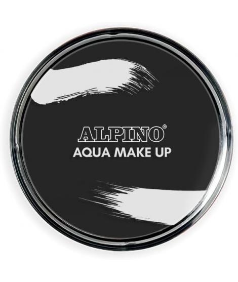 Alpino Aqua Make-up Polvera de Maquillaje Facial Acuarelable - Se Lava con Agua y Jabon - Color Negro