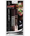 Alpino Make-up Liquid Liner Pack con 2 Botes de Maquillaje Liquido con Aplicador - Se Lava con Agua - Testado Dermatologicamente