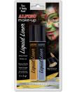 Alpino Make-up Liquid Liner Pack con 2 Botes de Maquillaje Liquido con Aplicador - Se Lava con Agua - Testado Dermatologicamente