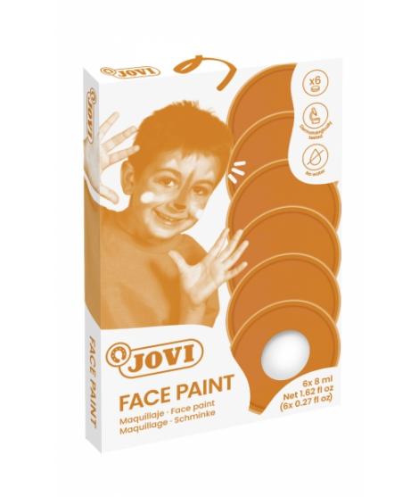 Jovi Estuche de 6 Botes 8ml Maquillaje Crema - Hipoalergenico - Base Grasa - Facil Aplicacion - Gran Cubricion - sin Parabenos -