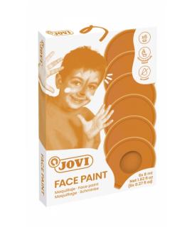 Jovi Estuche de 6 Botes 8ml Maquillaje Crema - Hipoalergenico - Base Grasa - Facil Aplicacion - Gran Cobertura - sin Parabenos -