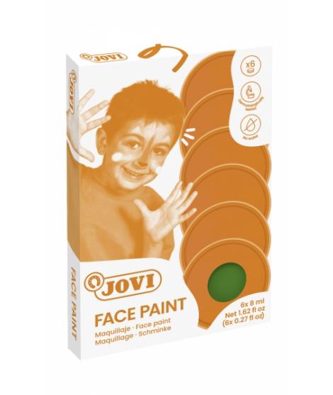 Jovi Estuche de 6 Botes Maquillaje Crema - Hipoalergenico - Base Grasa - Facil Aplicacion - Gran Cobertura - sin Parabenos - Fac