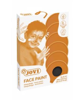 Jovi Estuche de 6 Botes 8ml Maquillaje Crema - Hipoalergenico - Base Grasa - Facil Aplicacion - Gran Cubricion - Mezclables - si