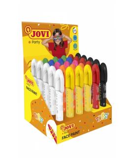 Jovi Twist Face Paint Expositor 30 Sticks de Maquillaje - Base Agua - Facil Aplicacion - para Todo Tipo de Pieles - Gran Capacid