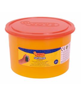 Jovi Soft Dough Blandiver Bote de 460gr - Naranja Pasta de Modelaje - Blanda y Flexible - Facil de Amasar y Moldear - Fomenta Cr