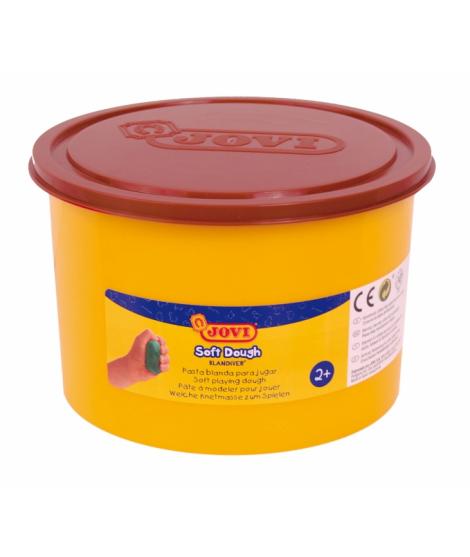 Jovi Soft Dough Blandiver Bote de 460gr - Marron Pasta de Modelaje - Blanda y Flexible - Facil de Amasar y Moldear - Fomenta Cre