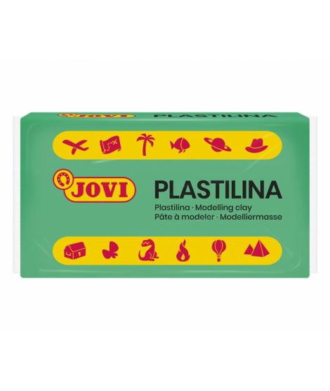 Jovi Caja de 30 Pastillas de Plastilina 50gr - Muy Moldeable - No Se Seca - sin Gluten - Inocua  - Color Verde