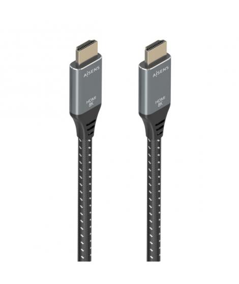 Aisens Cable HDMI V2.1 Ultra Alta Velocidad / HEC 8K@60Hz 48Gbps - A/M-A/M - 7m - Color Gris