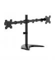 Aisens Soporte de Mesa con Peana Eco Giratorio e Inclinable para Monitor/TV 10Kg (3 Pivotes - 2 Brazos) de 17-32" - Color Negro