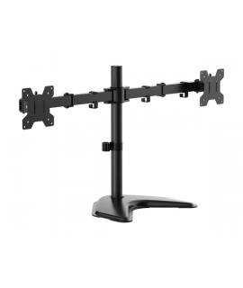 Aisens Soporte de Mesa con Peana Eco Giratorio e Inclinable para Monitor/TV 10Kg (3 Pivotes - 2 Brazos) de 17-32" - Color Negro