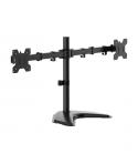 Aisens Soporte de Mesa con Peana Eco Giratorio e Inclinable para Monitor/TV 10Kg (3 Pivotes - 2 Brazos) de 17-32" - Color Negro