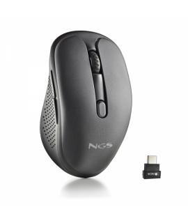 NGS Evo MIx Raton Laser Inalambrico 3200dpi - Conexiones: 2.4 GHz USB-C + Bluetooth 5.1 + Bluetooth 5.1 - 5 Botones - Uso Diestr