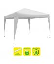 Sungarden Carpa Plegable Acero 3x3m Blanca - Color Blanco