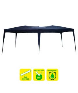 Sungarden Carpa Plegable Acero 3x6m Azul Oscuro - Color Azul