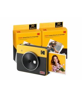 Kodak Mini Shot 3 Retro Pack de Camara Digital Instantanea Bluetooth + 60 Hojas de Papel Fotografico 7.62x7.62cm - Pantalla LCD 