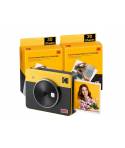 Kodak Mini Shot 3 Retro Pack de Camara Digital Instantanea Bluetooth + 60 Hojas de Papel Fotografico 7.62x7.62cm - Pantalla LCD 