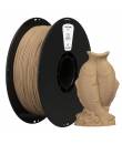 Filamento 3D PLA WOOD - Diametro 1.75mm - Bobina 0.5kg - Color Madera de Acacia