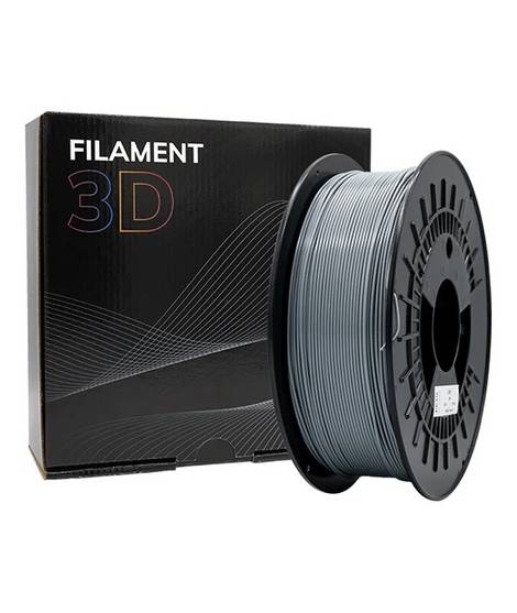 Filamento 3D PETG - Diametro 1.75mm - Bobina 1kg - Color Gris