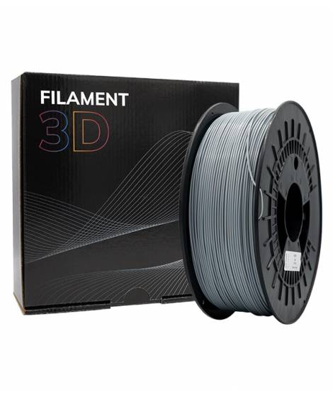 Filamento 3D PLA MATE - Diametro 1.75mm - Bobina 1kg - Color Gris Oscuro