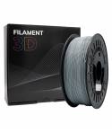 Filamento 3D PLA MATE - Diametro 1.75mm - Bobina 1kg - Color Gris Oscuro