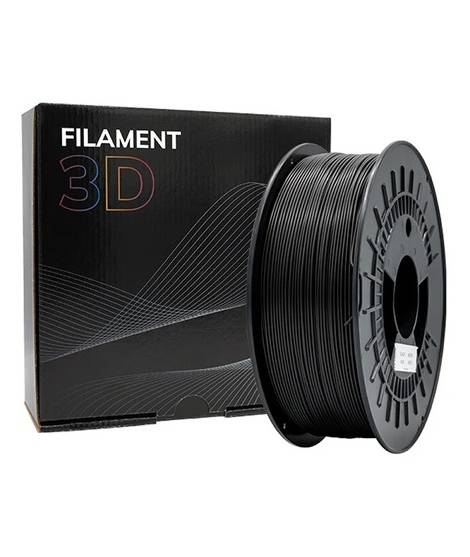 Filamento 3D PLA TOUGH - Diametro 1.75mm - Bobina 1kg - Color Negro