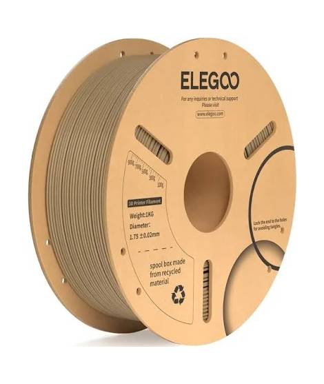 Filamento 3D PLA WOOD - Diametro 1.75mm - Bobina 0.5kg - Color Madera Natural