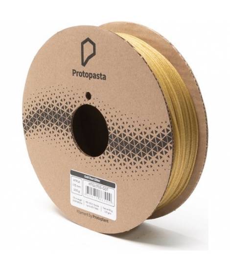 Filamento 3D PLA GLITTER - Diametro 1.75mm - Bobina 1kg - Color Oro