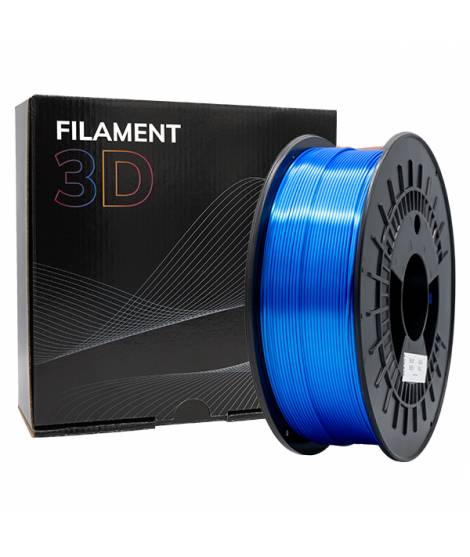 Filamento 3D PLA SILK - Diametro 1.75mm - Bobina 1kg - Color Azul