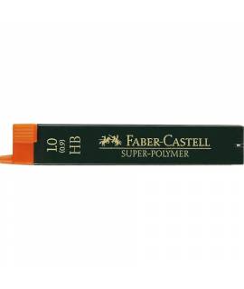 Faber-Castell 9069 Pack de 12 Minas Super-Polymer para Portaminas 1.0 HB - Resistentes y Suaves