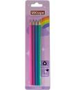 MKtape Pack de 4 Lapices Triangulares de Colores - Mina de 3,0mm - Resistencia a la Rotura - Colores Pastel