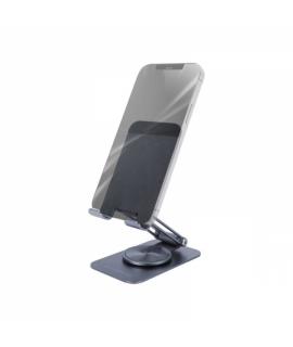 Mars Gaming MA-RSS Soporte para Smartphone - Aluminio ligero - Rotacion 360º - Ajuste altura/inclinacion 180º - Base antidesliza