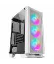 Mars Gaming MC-C Semitorre Gaming - Iluminacion FRGB - Ventana Cristal Templado - Soporte Refrigeracion Liquida - Compatible ATX