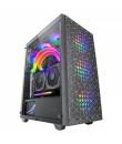 Mars Gaming MC-MAG Caja Gaming - Doble Rejilla Magnetica - Cristal Templado - 3 Ventiladores RGB - Soporte Refrigeracion Liquida