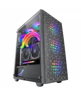 Mars Gaming MC-MAG Caja Gaming - Doble Rejilla Magnetica - Cristal Templado - 3 Ventiladores RGB - Soporte Refrigeracion Liquida