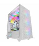 Mars Gaming MC-MAG Caja Gaming - Doble Rejilla Magnetica - Cristal Templado - 3 Ventiladores RGB - Soporte Refrigeracion Liquida