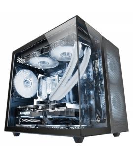 Mars Gaming MC-NOVAM Minitorre - Doble Cristal Templado - Hasta 7 Ventiladores - Modular - USB-C y USB 3.0 - Compatible MicroATX