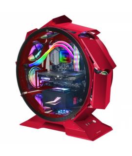 Mars Gaming MCORB Torre Circular Gaming Premium - Doble Cristal Templado - Refrigeracion Extrema para 9 Ventiladores - Interior 