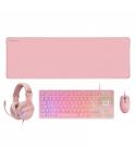 Mars Gaming MCP-RGB3 Combo Gaming 4en1 - Teclado TKL H-Mech RED - Raton RGB 3200 DPI - Auriculares FRGB Cancelacion Ruido - Alfo