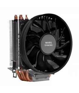 Mars Gaming MCPUBK Disipador Profesional - Soporta 160W TDP - 4 Heatpipes HCT - Ventilador 110mm PWM Silencioso - Compatible Int