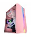 Mars Gaming MC-S1 Caja Compacta Gaming - Iluminacion ARGB 12 Modos - Ventana Lateral Completa - Ventilador FRGB Incluido - Compa