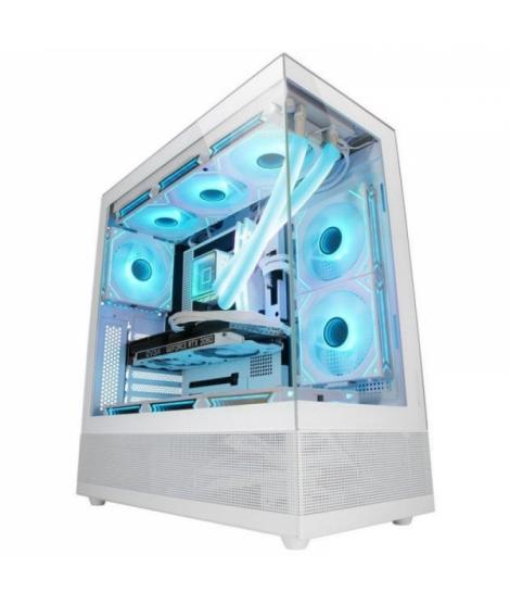 Mars Gaming MC-SET Caja Semitorre Gaming - Doble Cristal Templado - AirTech Mesh - Doble Camara - Soporte Refrigeracion Liquida 