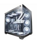 Mars Gaming MCV4 Torre Gaming Custom Premium - Cristal Templado Sin Marco - Estructura Modular Doble Camara - Soporte 10 Ventila