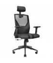 Mars Gaming MGC-ERGO Silla Gaming - Ergonomia Total - Soporte Lumbar y Cervical Ajustable - Base Reforzada - Malla Transpirable 