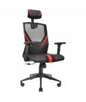 Mars Gaming MGC-ERGO Silla Gaming - Ergonomia Total - Soporte Lumbar y Cervical Ajustable - Reclinacion 90-160° - Base Reforzada