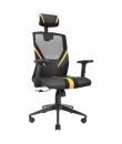 Mars Gaming MGC-ERGO Silla Gaming - Ergonomia Total - Soporte Lumbar y Cervical Ajustable - Reposabrazos 1D - Inclinacion 90-160